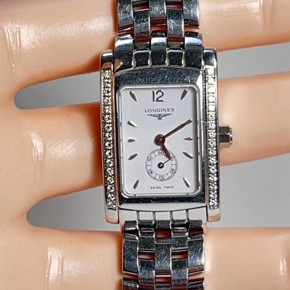 Longines Dolce Vita Diamond Steel Quartz Women's Watch Diamonds L5.155.0 - Picture 1 of 15